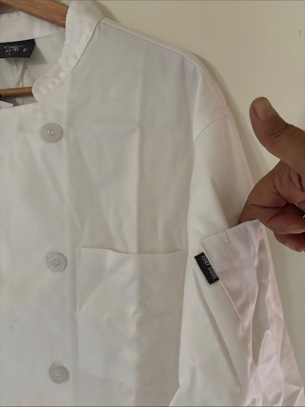 Chef Code White Double-Breasted Chef Jacket - Picture 3 of 10